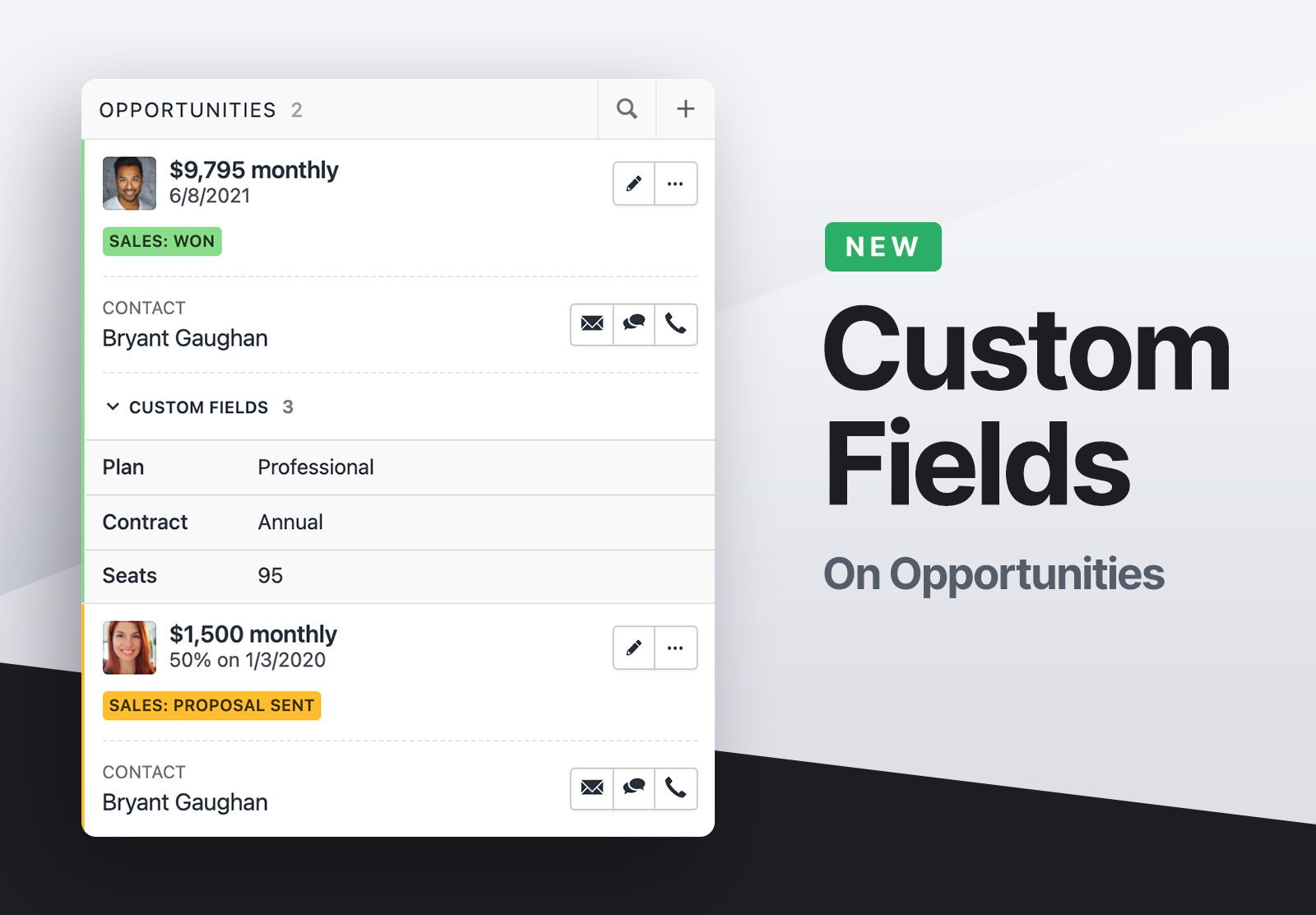 NEW: Custom fields on Opportunities + how this gives you better pipeline visibility