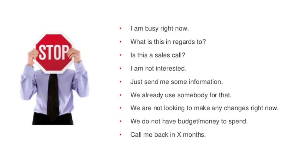 Ten common objections sales reps encounter during cold calling prospects