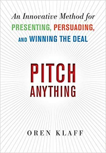 Best Sales Book for Pitching (Pitch Anything by Oren Klaff)