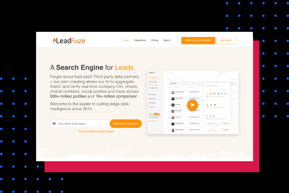 LeadFuze Sales Tool
