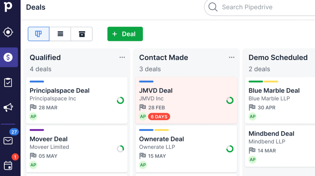 Pipedrive Small Business CRM