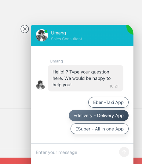 example of finding customer pain points via live chat