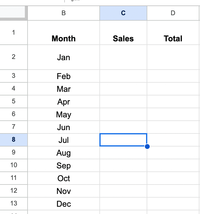 How to Create a Custom Sales Forecast Template - Create a Layout for Your Template and Add Formulas