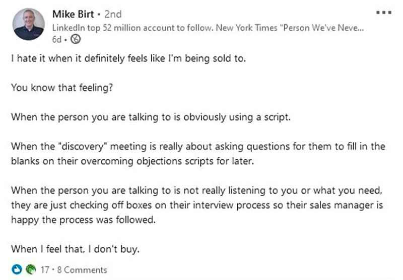 Sales Discovery Meeting Blueprint - Ask Open-ended Questions