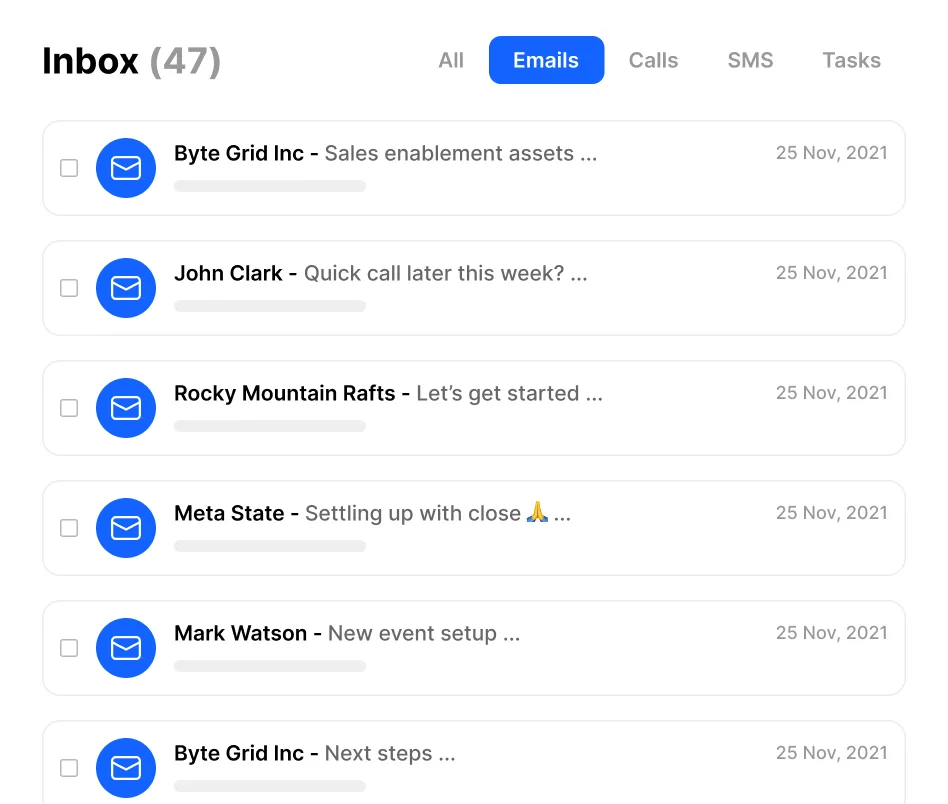 7 Key Sales Activities You Can Do Every Day - Go Through Your Inbox
