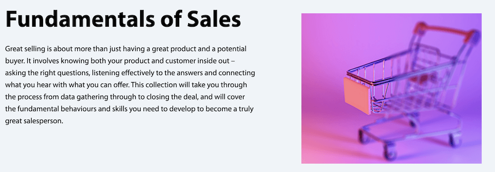 Online Sales Courses on the Fundamentals of Sales - Fundamentals of Sales