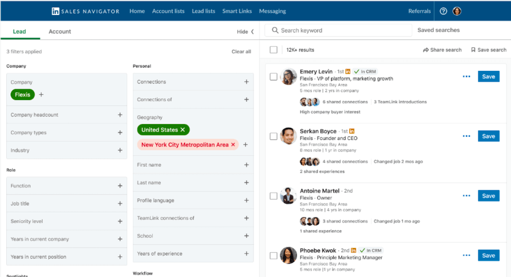 The 20 Best Sales Productivity Tools for Startups in 2023 - LinkedIn Sales Navigator