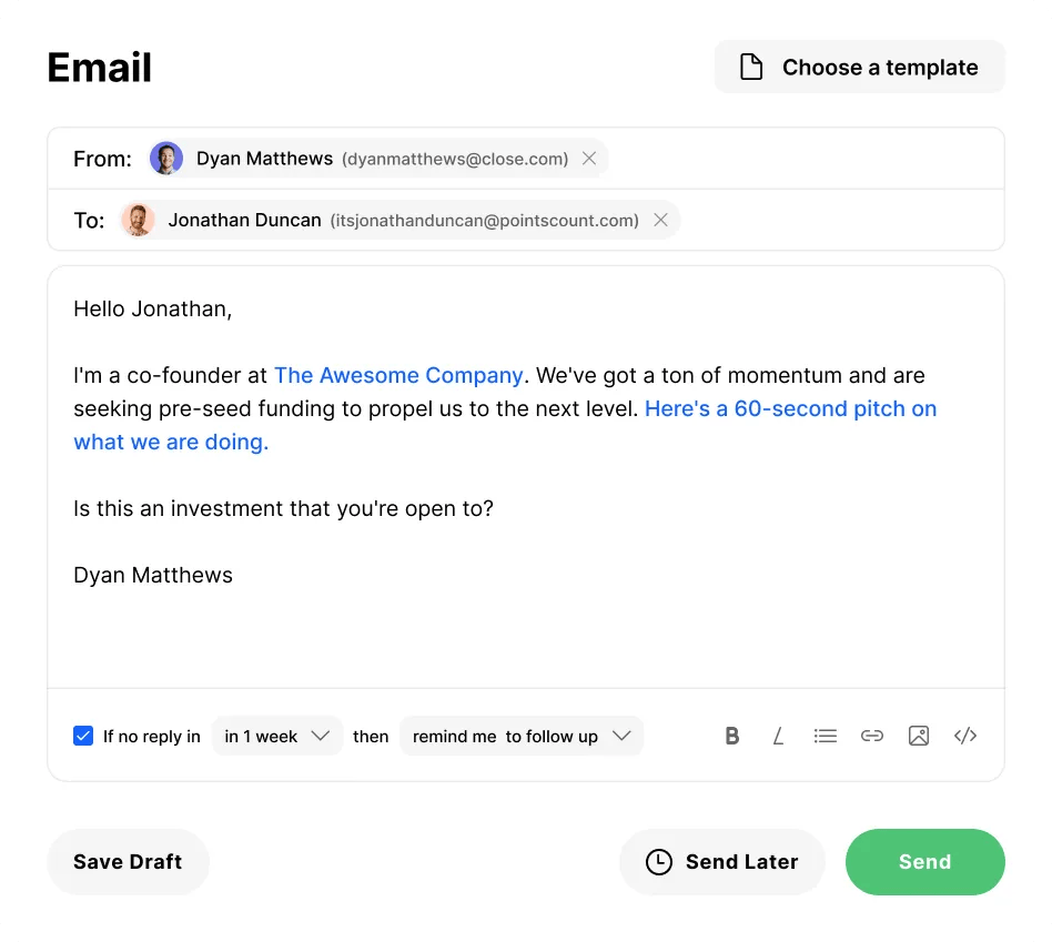 B2B Cold Email Templates - Personalize and Customize Your Emails with Close.