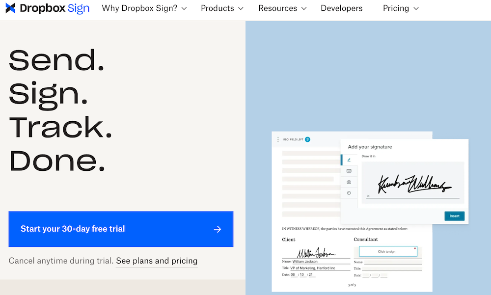 Dropbox Sign Sales Tools