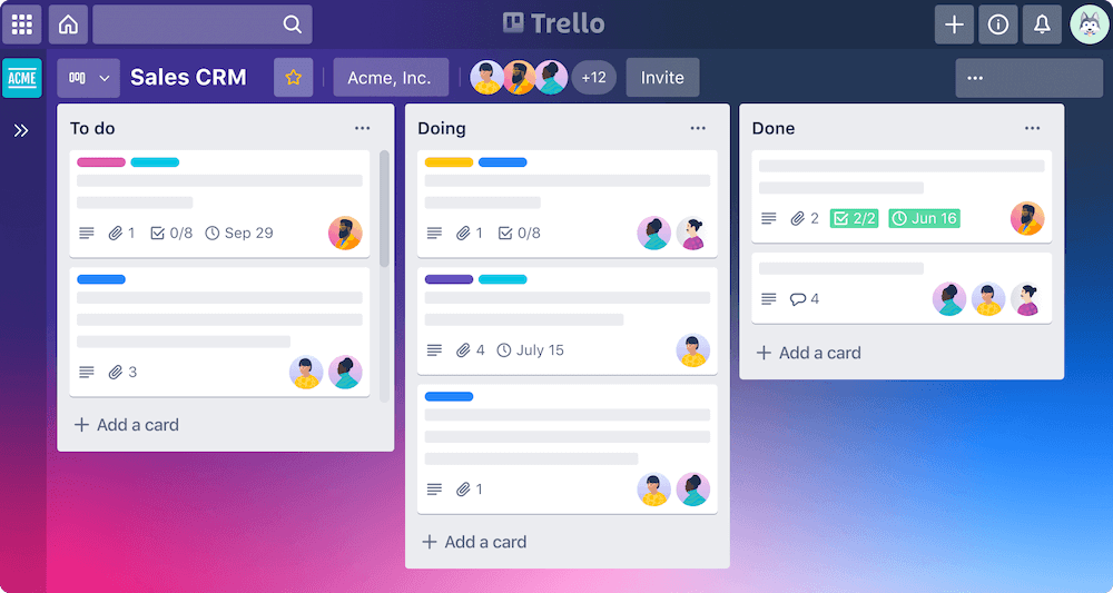 Customer Relationship Management Tools to Up Your Game - Project Management Tool (Trello Example)
