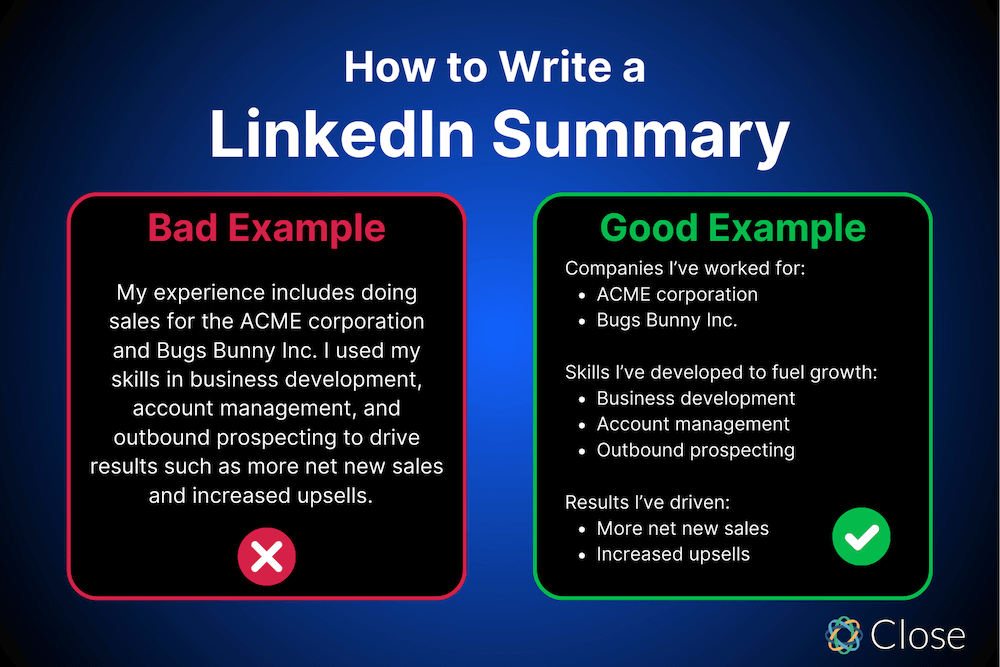 How to Write a Jaw-Dropping LinkedIn Summary - Use Bullet Points