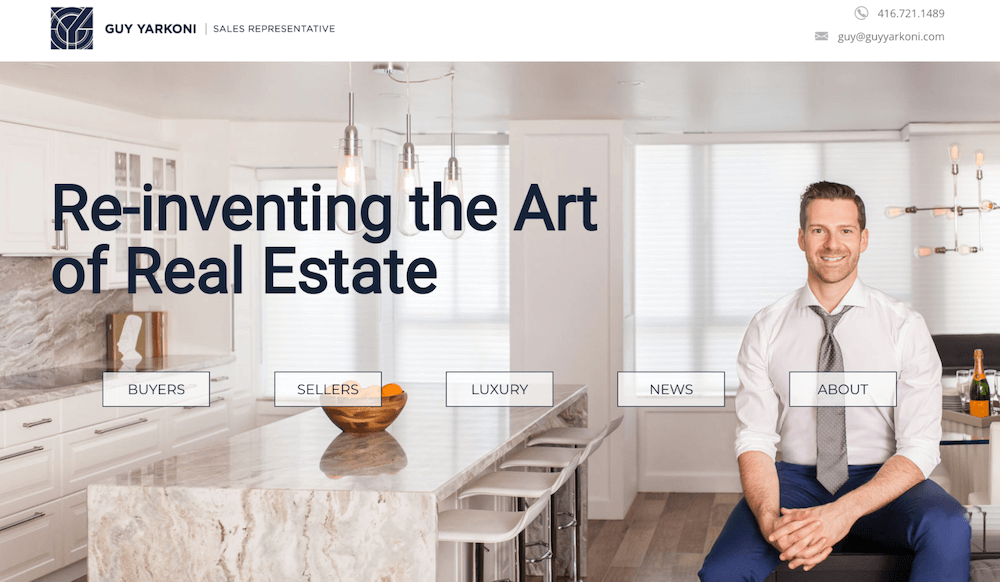 16 Real Estate Marketing Ideas - Build a Well-Optimized Website like this guy