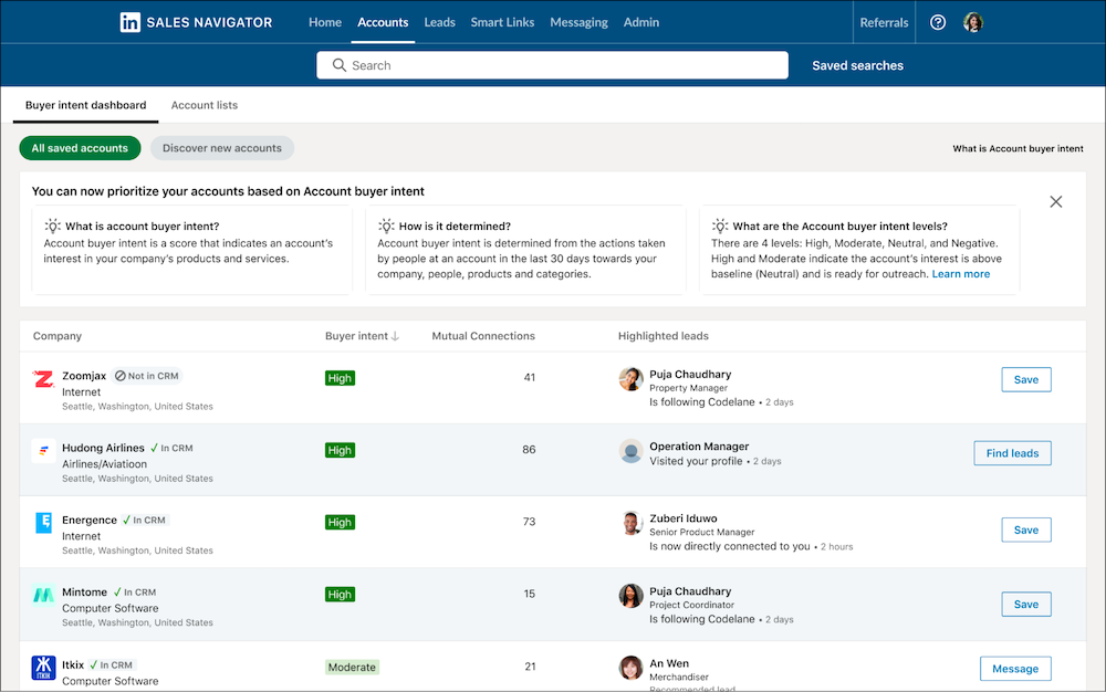 Top Sales Prospecting Tools to Check Out - LinkedIn Sales Navigator